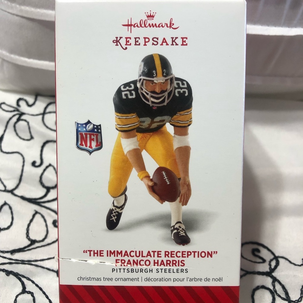 SOLD Hallmark Keepsake Steelers Franco Harris Orna